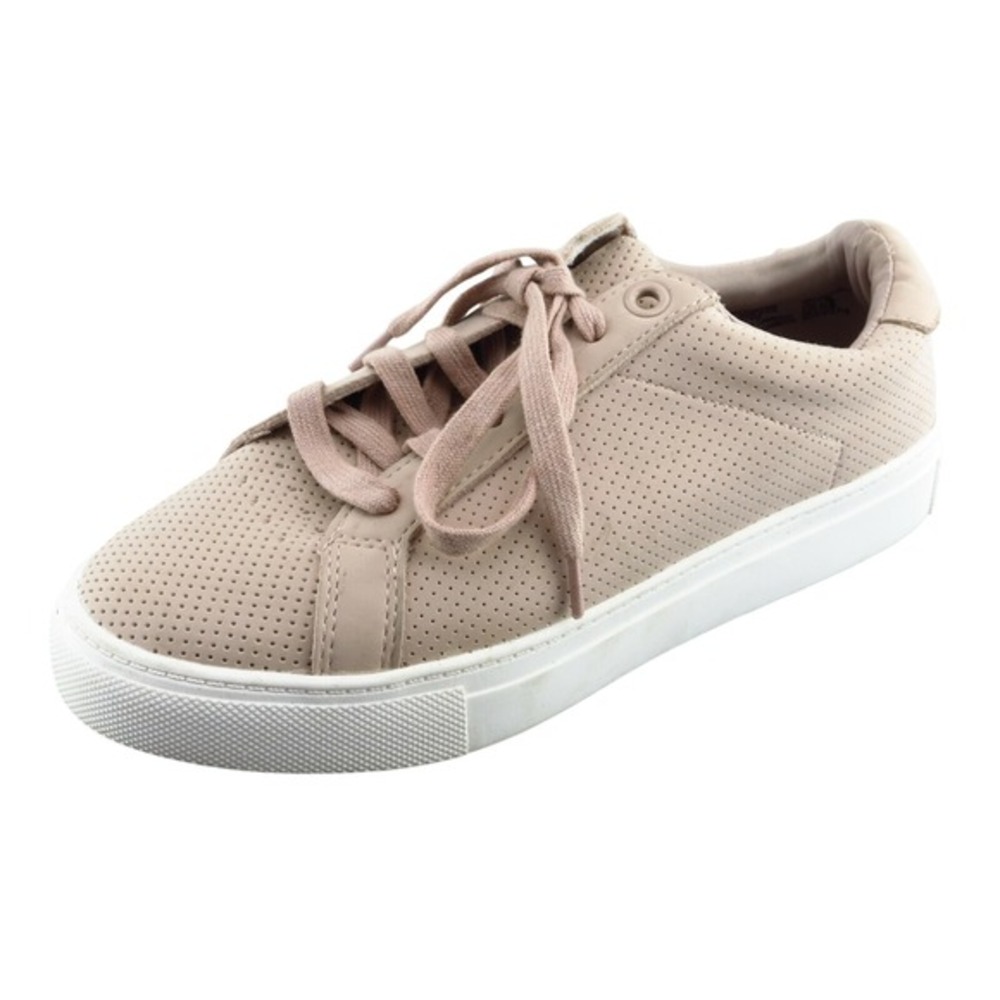 Time & Tru Women's Fashion Sneakers Size 7.5 Mauve Synthetic Lace‎ Up Casual